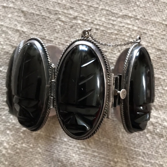 Tribal Face vintage bracelet plus Free earrings - Picture 2 of 16